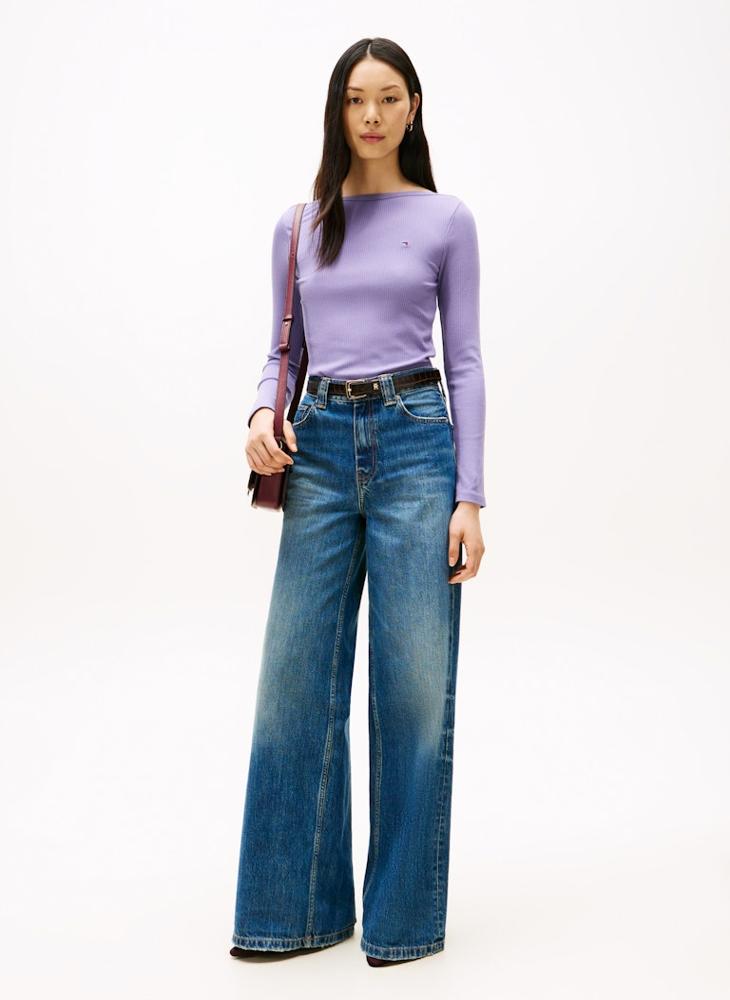 تومي هيلفيغر تيشيرت بياقة دائرية وشعار - Image 4